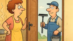 Vic: Gospa odpre, oknar pa spet pozvoni