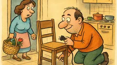 Vic: Žena se vrne s tržnice...