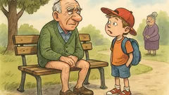 Vic: Vnuk vidi dedka na klopi
