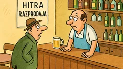 Vic: Stranka v bifeju vpraša: Kaj pomeni razprodaja?