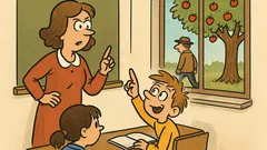 Vic: Učiteljica vpraša Perico o jabolkih