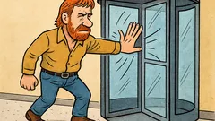 Vic: Chuck Norris zaloputne vrteča vrata