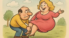 Vic: Žena stopi na tehtnico in reče…