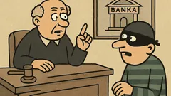 Vic: Sodnik vpraša roparja, zakaj je oropal banko?