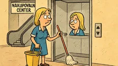 Vic: Blondinka se zaposli kot čistilka v centru