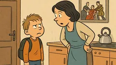 Vic: Mali Ivica pride domov in reče