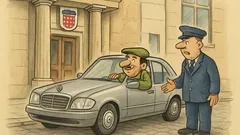 Vic: Mujo parkira mercedes pred saborom