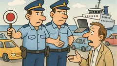 Vic: Policista Mate in Šime usmerjata promet