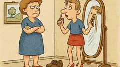 Vic: Mami, ali lahko oblečem mini krilo?