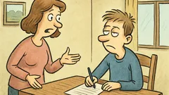 Vic: Mama vpraša sina o testu…