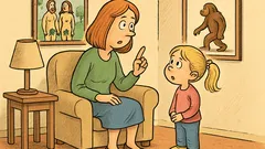 Vic: Deklica vpraša mamo o prvih starših