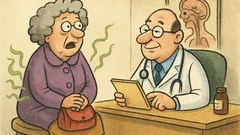 Vic: Starejša gospa pri zdravniku o vetrovih