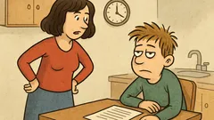 Vic: Mama vpraša sina po testu