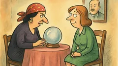 Vic: Žena pride k vedeževalki ...