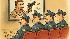 Vic: Zakaj policisti sedijo v prvi vrsti?