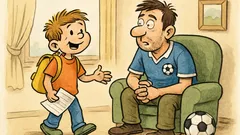 Vic: Ivica pride iz šole k očetu…