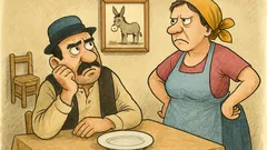 Vic: Mujo sedi za mizo in vpraša