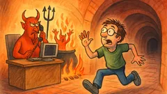 Vic: Umre zagrizeni računalničar in pristane v peklu