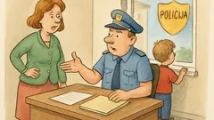 Vic: Ženska s sinom na policijo