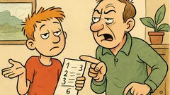 Vic: Fant pokaže spričevalo, oče zavija