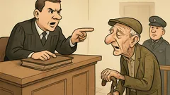 Vic: Sodnik izreče sodbo krhkemu starčku