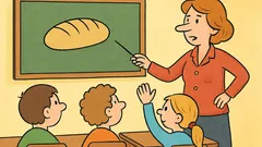 Vic: Učiteljica vpraša: »Pomanjševalnica od kruha?«