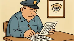 Vic: Policist rešuje križanko po svoje