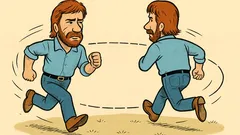 Vic: Chuck Norris teče hitreje od kroga