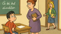 Vic: Učiteljica da spis »Če bi bil direktor«