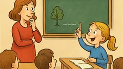 Vic: Učiteljica vpraša Perico: Kaj je to?