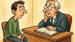 Vic: Študent opravlja izpit na pravu