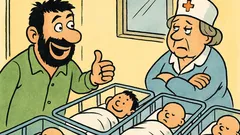 Vic: Mujo gleda sina v porodnišnici