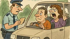 Vic: Policist ustavi moškega v avtu ...