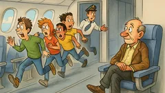 Vic: Študenti vstopijo na letalo…