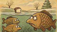 Vic: Za božič kruh pade v ribnik