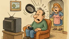 Vic: Pred TV žena vpraša po bateriji