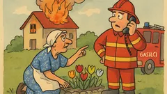 Vic: Fata pokliče gasilce zaradi rož