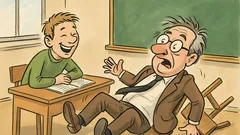 Vic: Študent na ustnem, stol poči