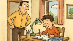 Vic: Oče pride domov iz službe…