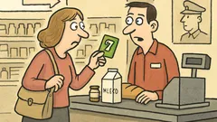 Vic: V supermarketu piše, da lahko plačaš