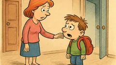 Vic: Deček pride iz vrtca domov...