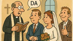 Vic: Duhovnik na poroki vpraša ženina