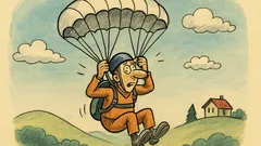 Vic: Včeraj sem skočil s padalom...