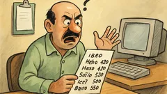 Vic: Mujo bere plačilni seznam in znori